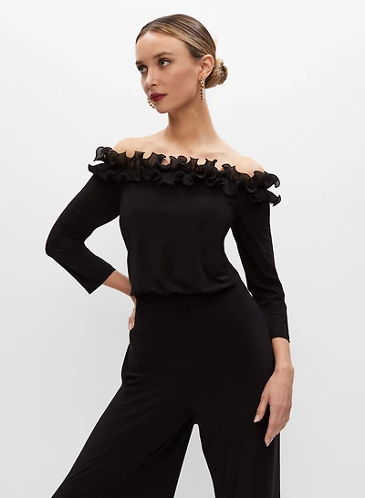 Adrianna Papell - Off-the-Shoulder Jumpsuit