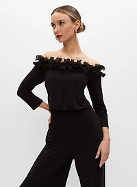 Adrianna Papell - Off-the-Shoulder Jumpsuit