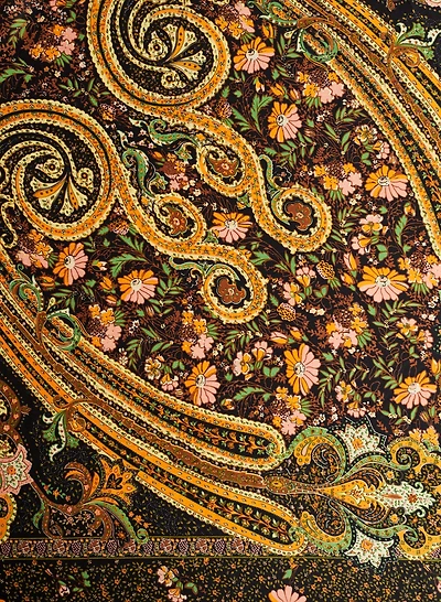 Floral Print Square Scarf
