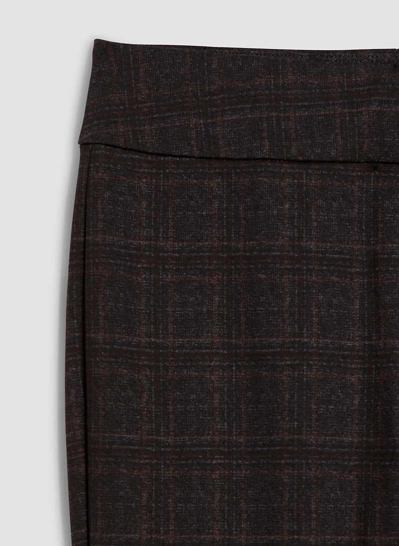 Madison Plaid Pull-On Pants