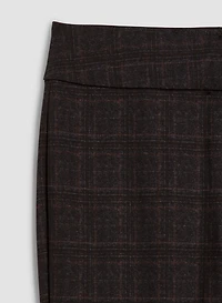 Madison Plaid Pull-On Pants