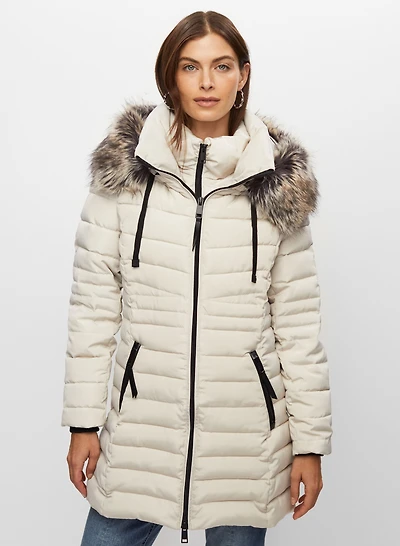 Manteau matelassé à duvet écoresponsable