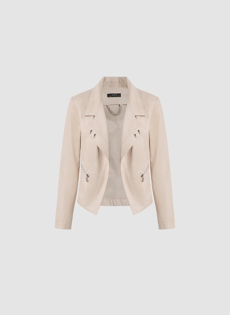 Vex - Veste courte à détails métalliques