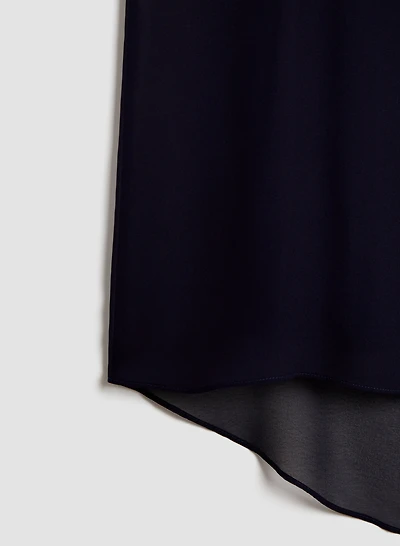 Drop Shoulder V-Neck Blouse