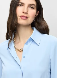 Tunique asymétrique boutonnée