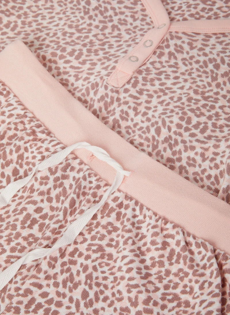 Ensemble pyjama à motif animal