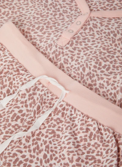 Ensemble pyjama à motif animal