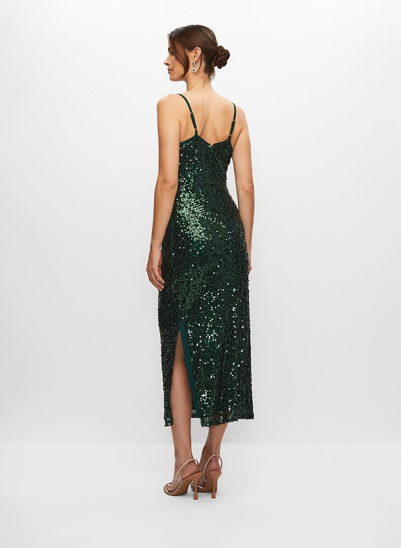 Sleeveless Sequin Dress