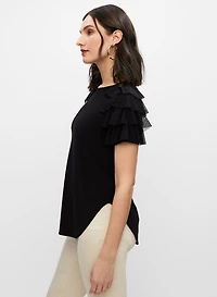 Joseph Ribkoff - Ruffle Sleeve Top