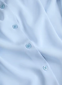 Tunique asymétrique boutonnée