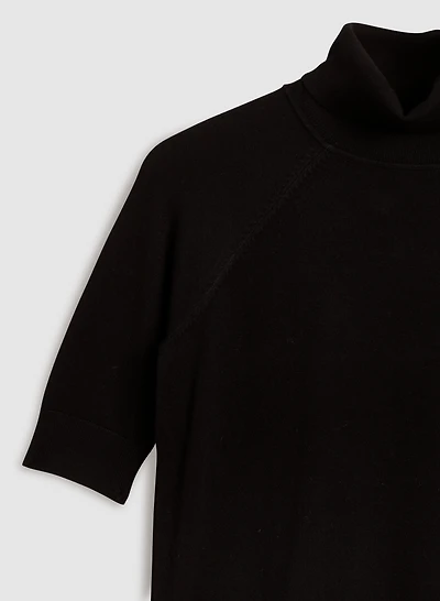 Elbow Sleeve Turtleneck Sweater