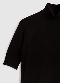 Elbow Sleeve Turtleneck Sweater