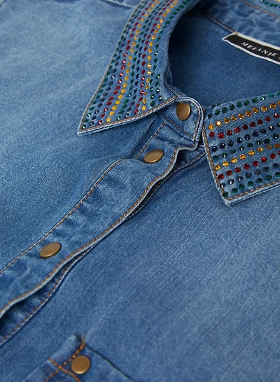Chemise à détails de pierres du Rhin