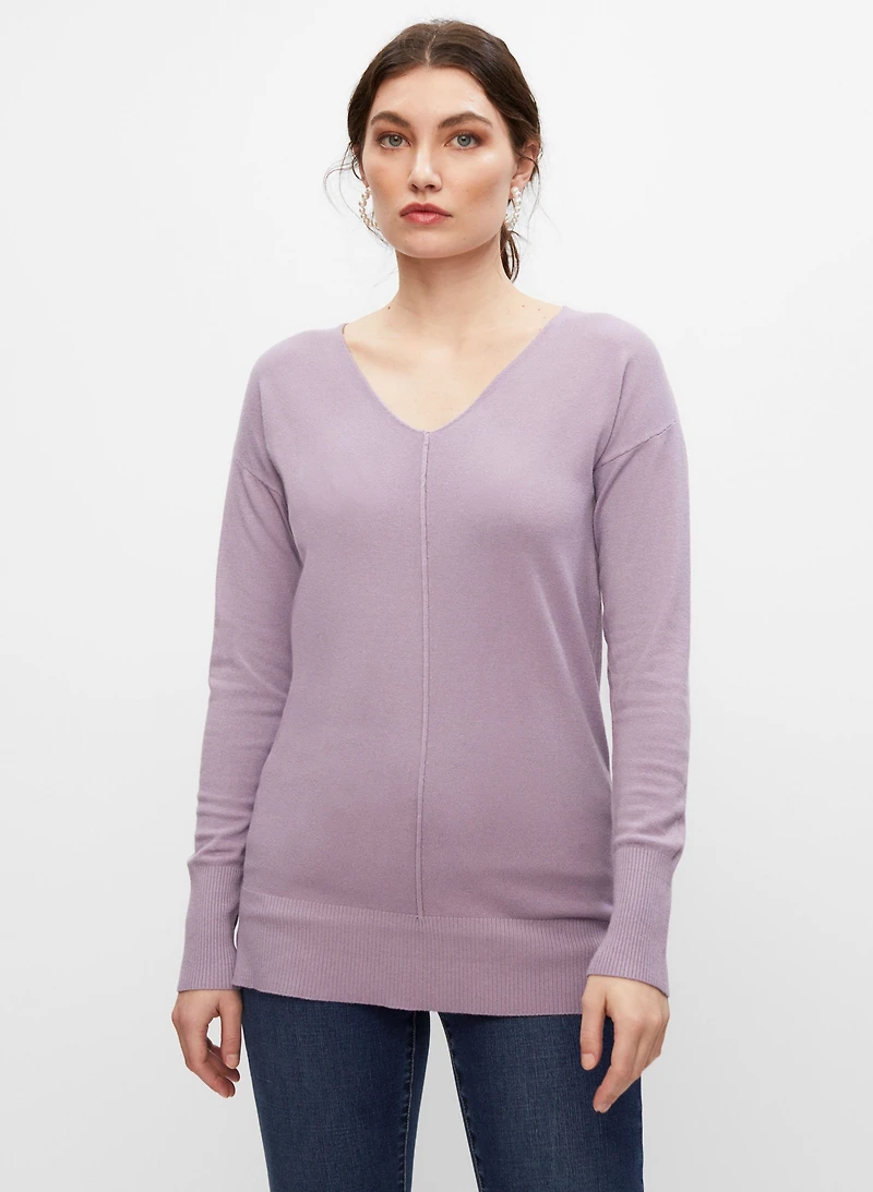 Frank Lyman - Pull en tricot à surpiqûre centrale