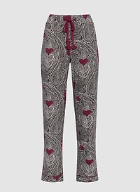 Paisley Heart Print Pyjama Set
