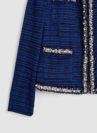 Veste à détails perlés