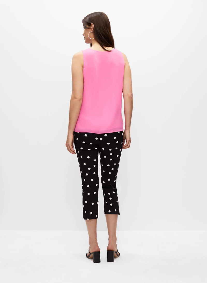 Sleeveless V-Neck Blouse