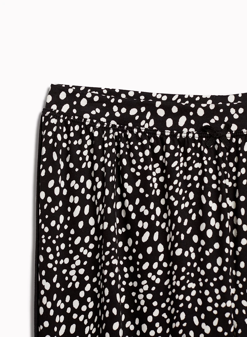 Ensemble pyjama camisole et capri à motif pois
