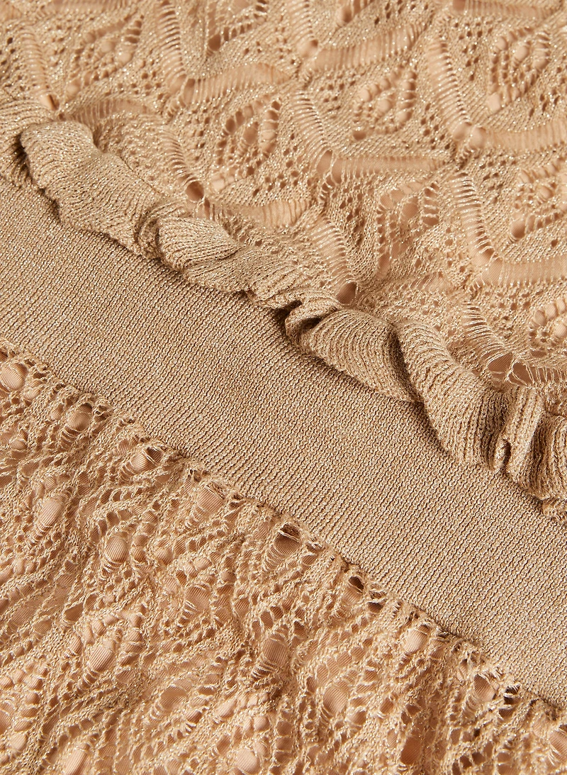Pointelle Knit Dress