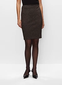 Pull-On Ottoman Pencil Skirt
