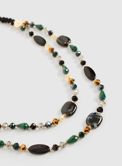 Double Row Beaded Necklace