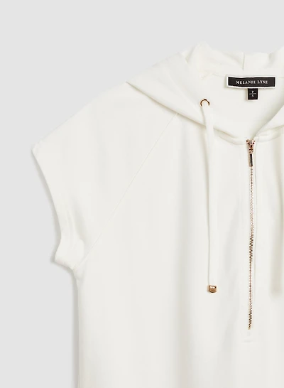 Short Sleeve Hooded Dress