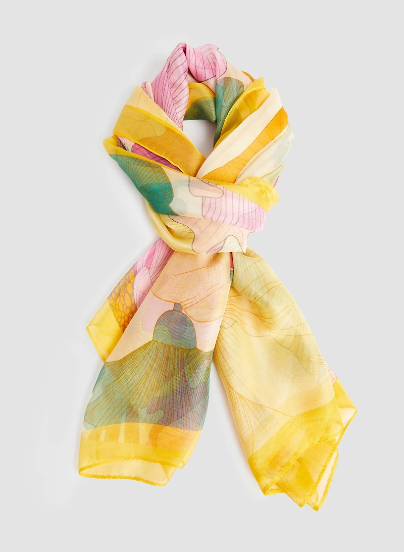 Floral Print Scarf