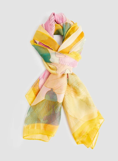 Floral Print Scarf