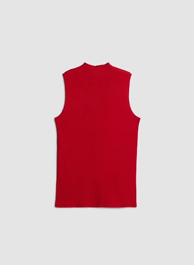 Camisole basique en tricot côtelé