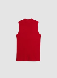 Camisole basique en tricot côtelé