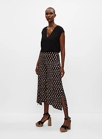 Geometric Print Gaucho Pants