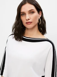 Joseph Ribkoff - Stripe Trim Sweater