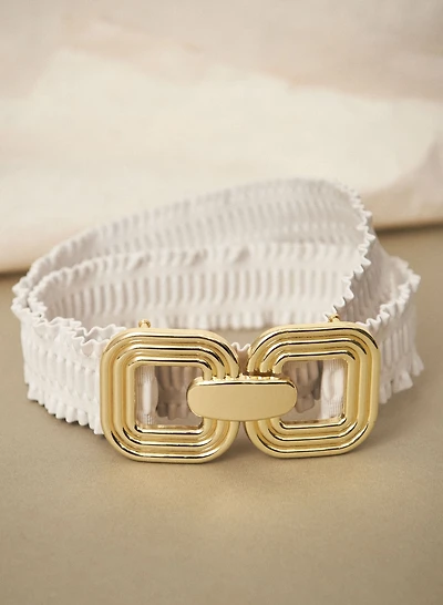 Ceinture élastique à bord volanté