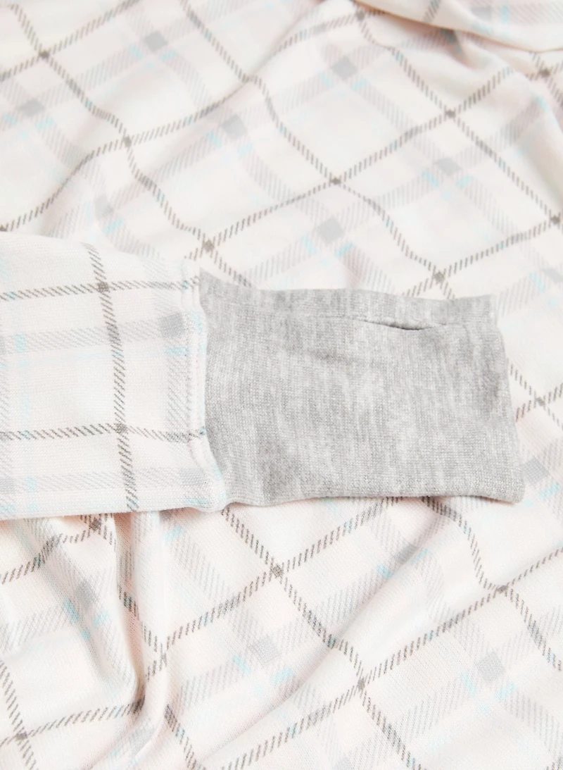 Plaid Motif Sleepshirt