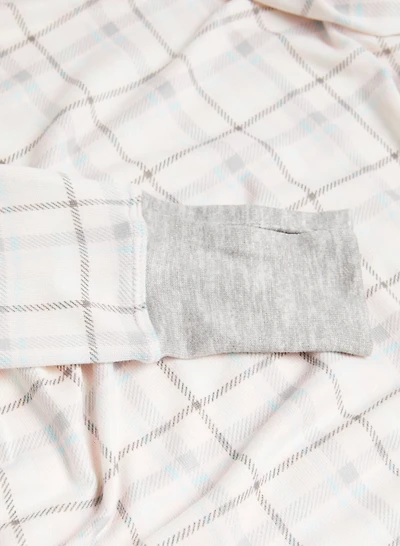 Plaid Motif Sleepshirt