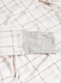 Plaid Motif Sleepshirt