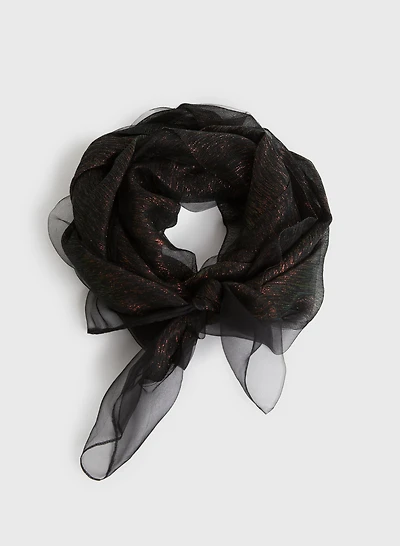 Foulard rectangulaire en soie