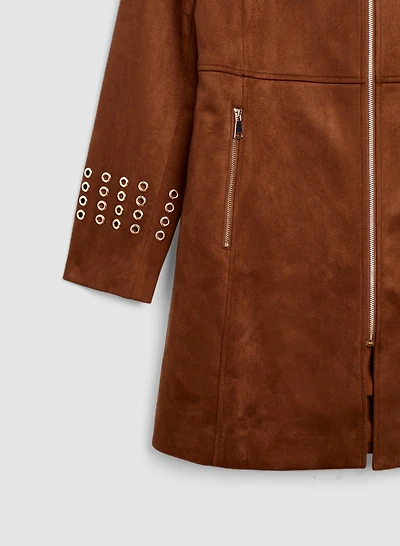 Eyelet Detail Redingote