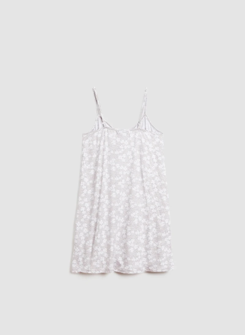 Floral Dot Print Nightgown