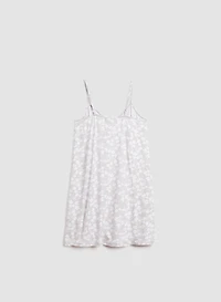 Floral Dot Print Nightgown