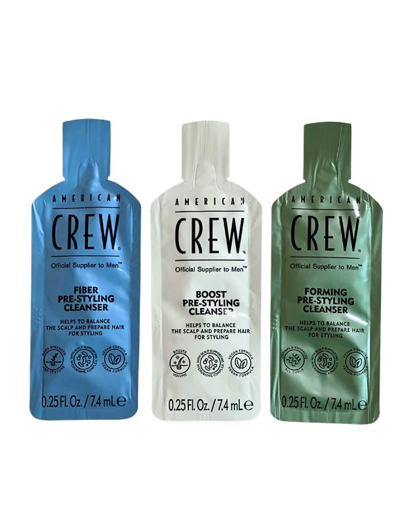 Trio de shampoings pré-coiffants pour hommes – 7,4 ml