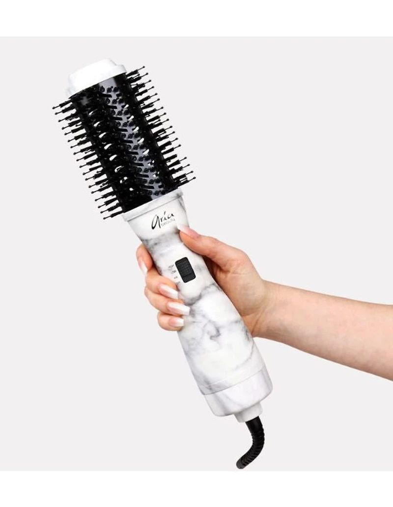 Brosse de brushing en marbre gris Aria