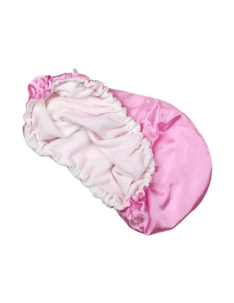 Aria Very Necessary Pink Satin Hair Towel