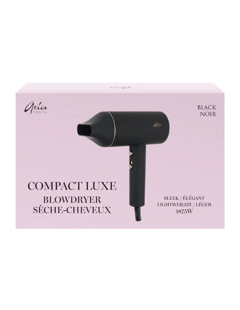 Sèche-cheveux Aria Compact Luxe - Noir