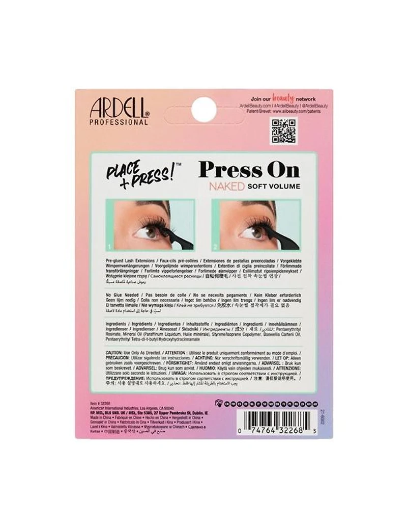 Extensions de cils pré-collées Ardell Naked Press On Natural - Volume doux