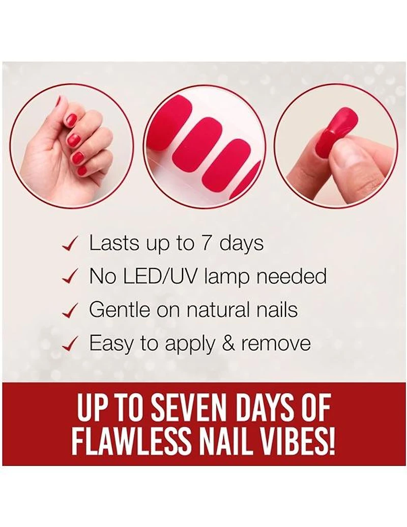 Bandes pour ongles Ardell Nail Addict Regal Red