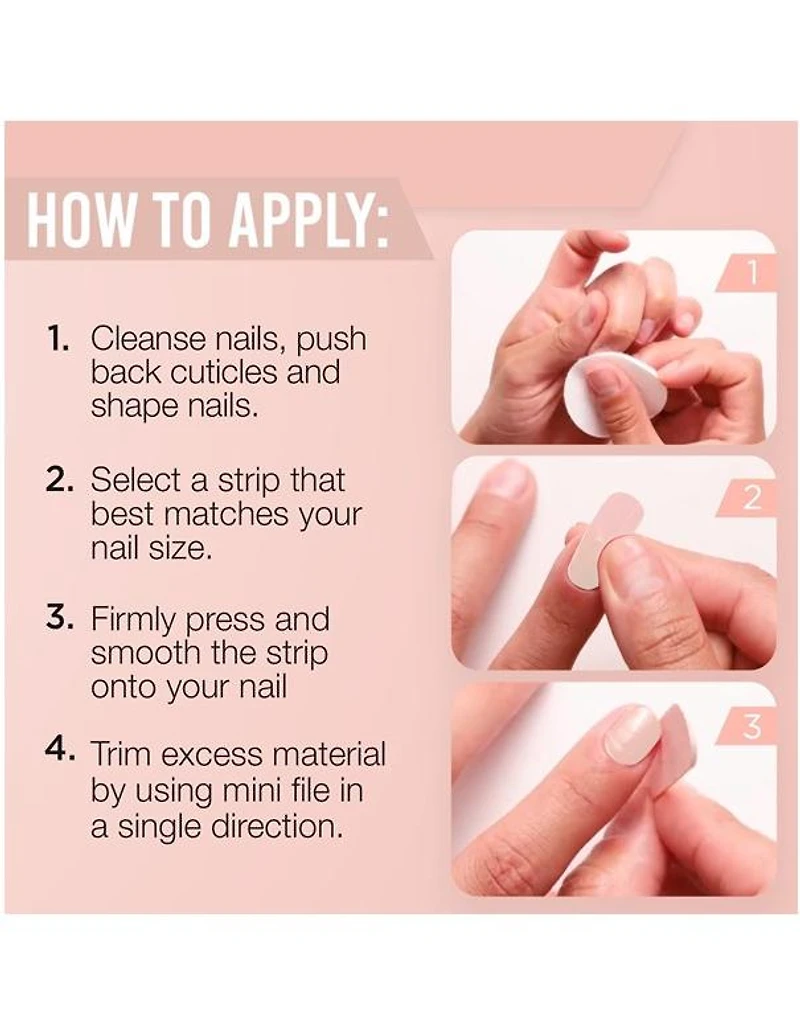 Bandes pour ongles Ardell Nail Addict - Poussière de fée