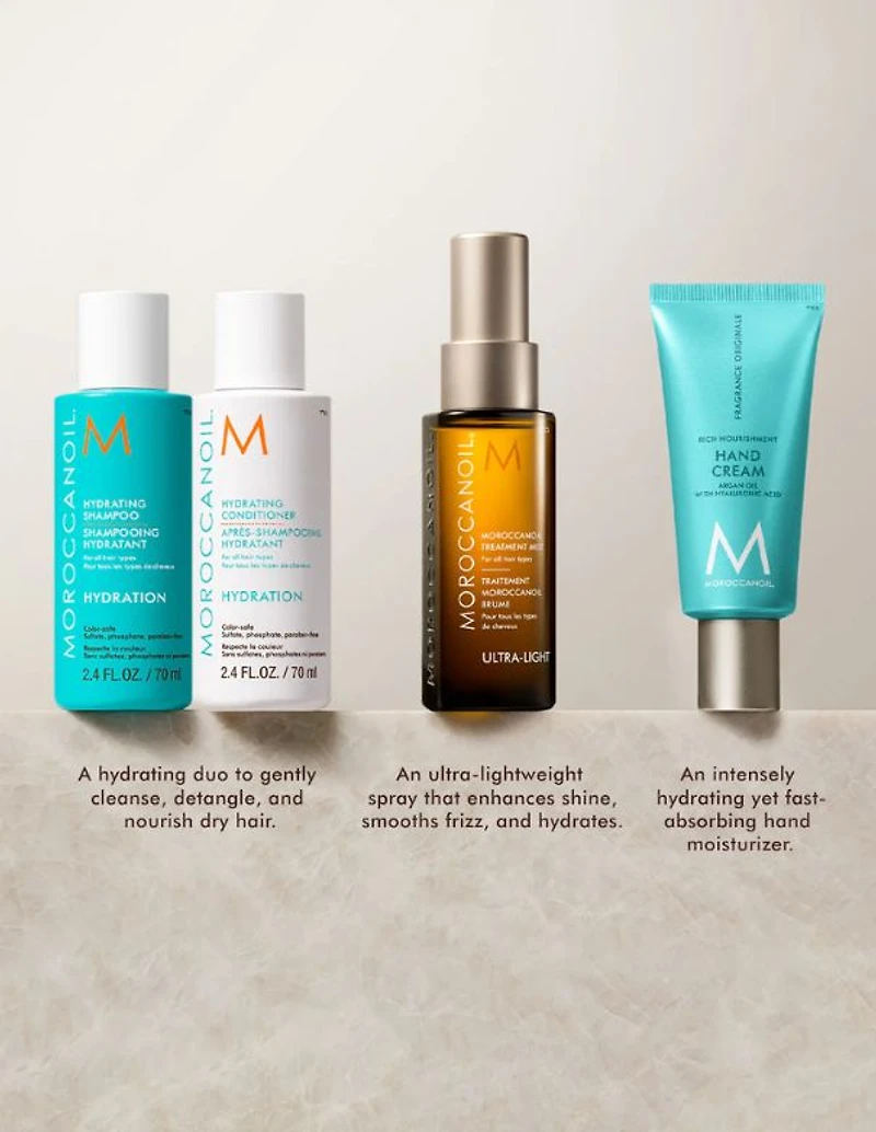 Coffret de voyage hydratant Moroccanoil