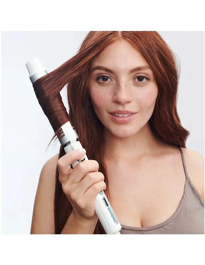 Fer à coiffer rotatif Bio Ionic Stylewinder 2,5 cm, blanc