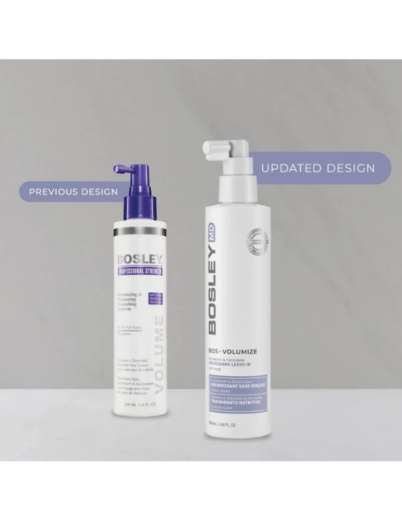 Bosley BosVolumize Soin volumisant et épaississant nourrissant sans rinçage - 200 ml